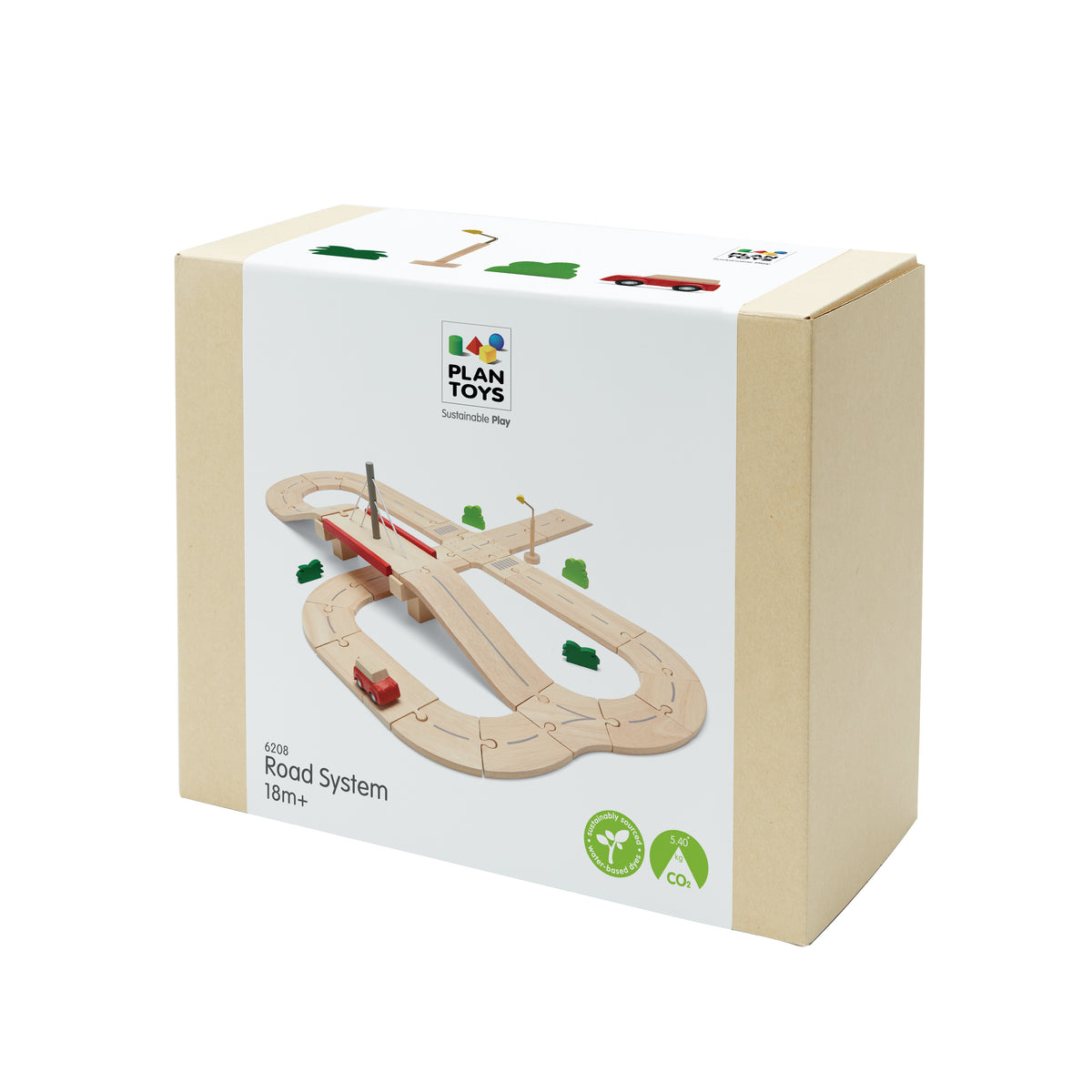 Circuit routier en bois PlanToys