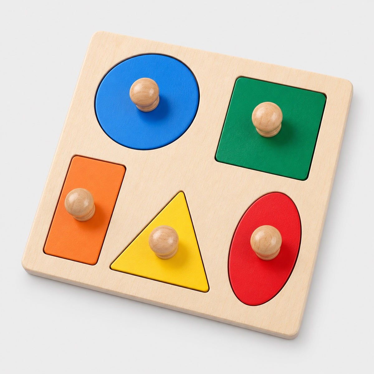 Puzzle Montessori des formes géométriques - 5 formes