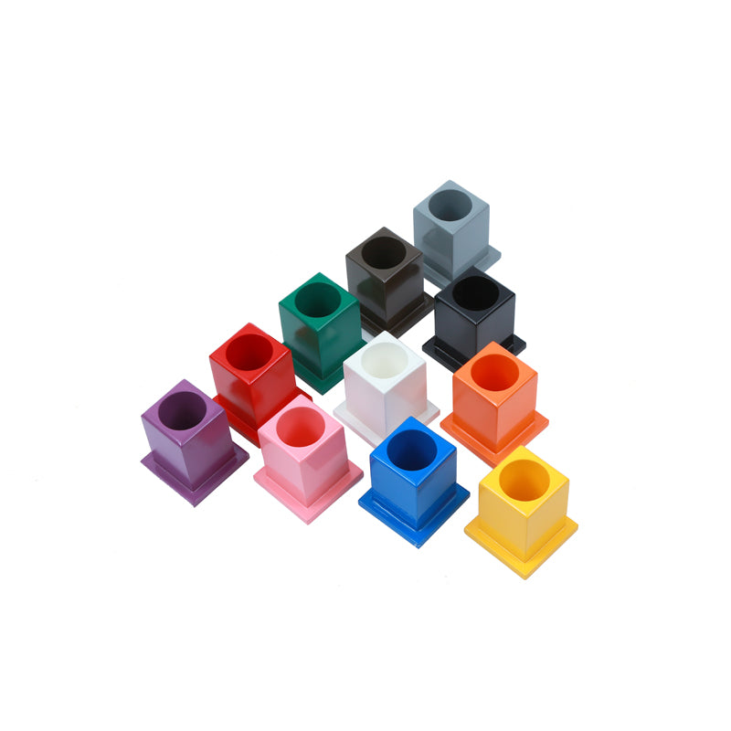 11 pots à crayons de tri Montessori