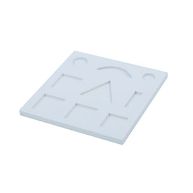 Support en bois Montessori pour ranger les symboles de grammaire
