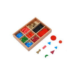Symboles de grammaire Montessori en bois