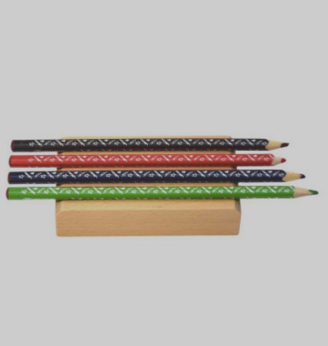 Support à crayons Montessori en bois