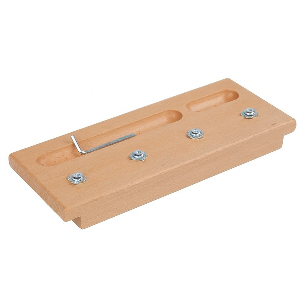 Planche de vissage Montessori - clé Allen (vis hexagonales)