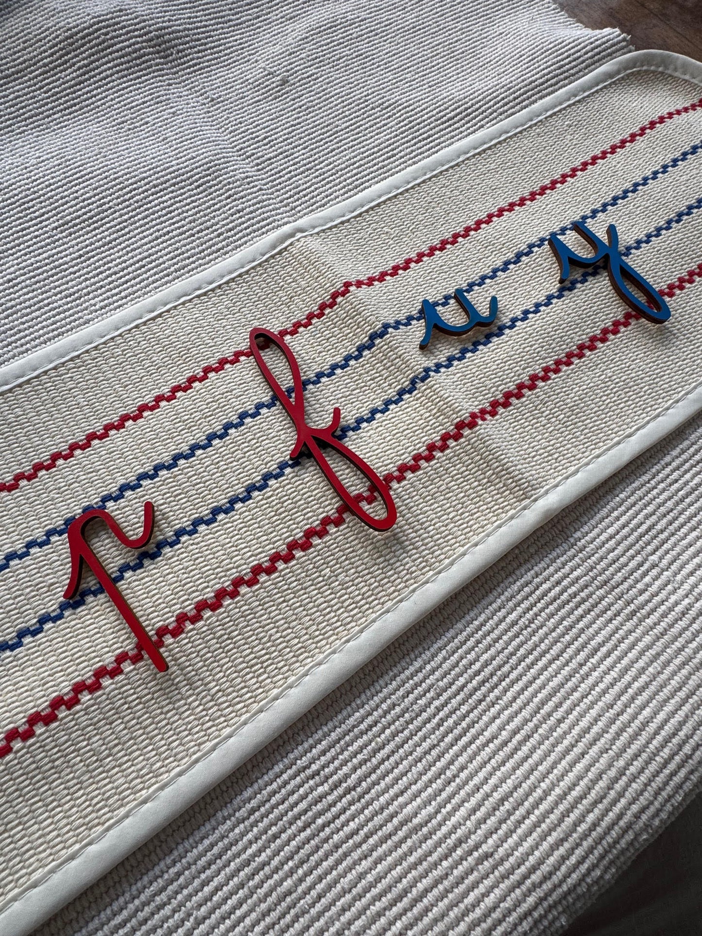 Tapis pour alphabet mobile