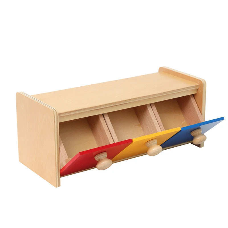 Boîte de tri Montessori avec bacs