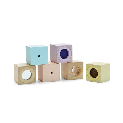 Blocs sensoriels en bois PlanToys
