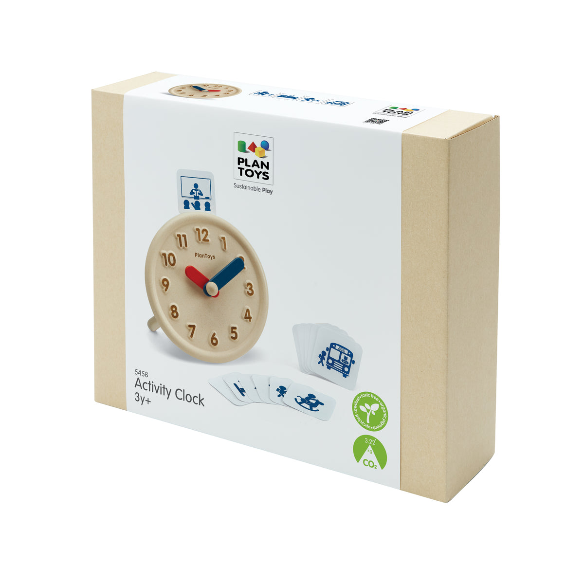 Horloge éducative en bois PlanToys