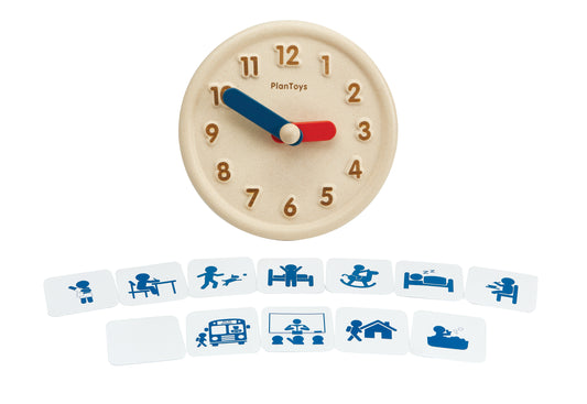 Horloge éducative en bois PlanToys
