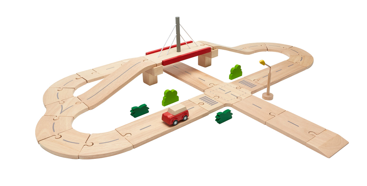 Circuit routier en bois PlanToys