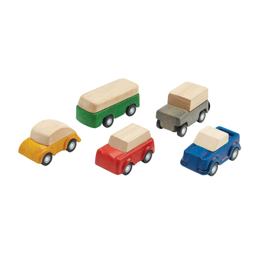 Set de 5 véhicules en bois PlanToys