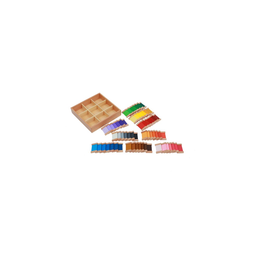 Troisième boîte des couleurs Montessori