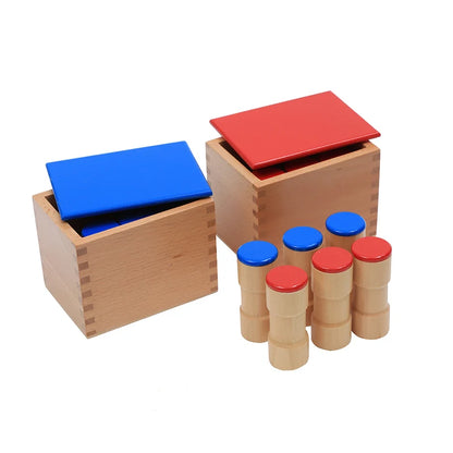 Boîtes à sons Montessori en bois
