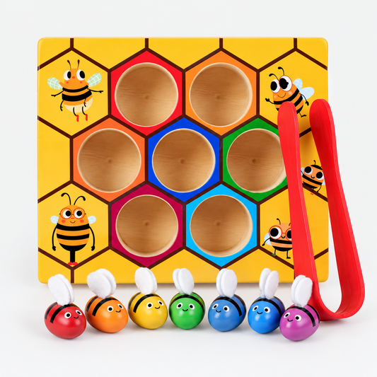 Jeu des abeilles avec pince