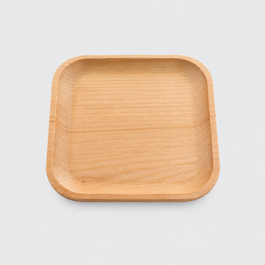 Plat carré en bois Montessori