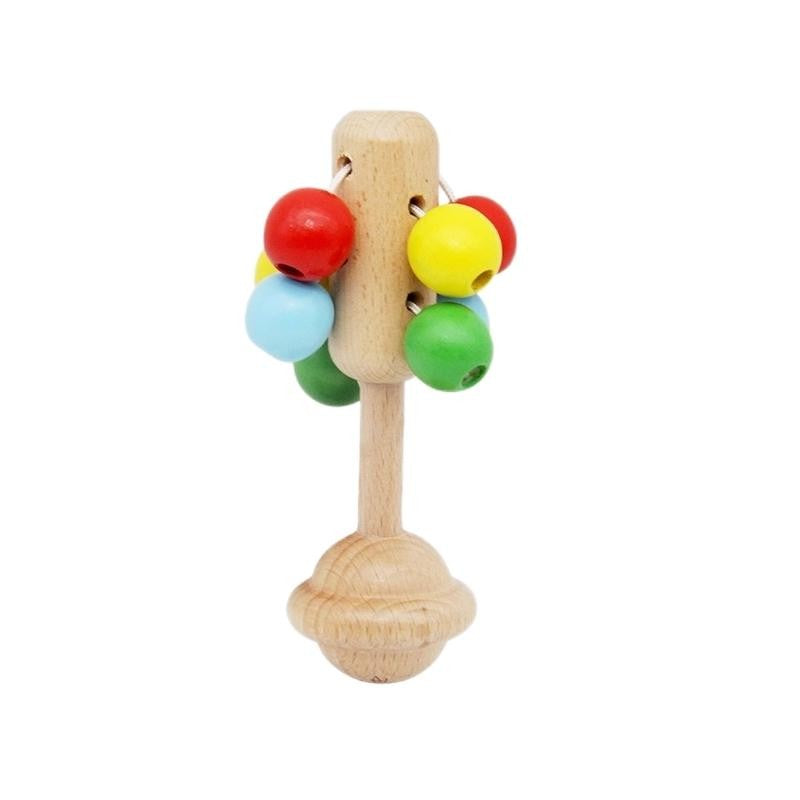 Hochet multicolore en bois