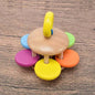 Hochet fleur en bois Montessori pour bébé