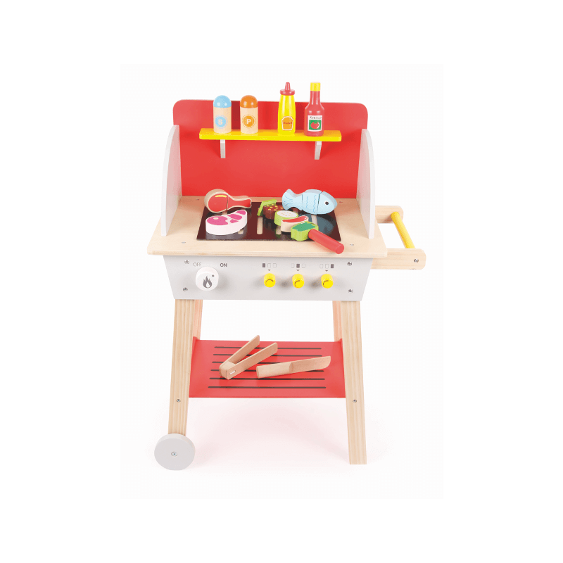 Barbecue en bois pour enfant avec accessoires