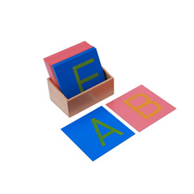 Lettres rugueuses Montessori – majuscules