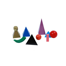Symboles de grammaire Montessori colorés représentant les classes de mots