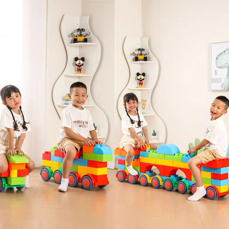 Grands blocs de jeux - train géant