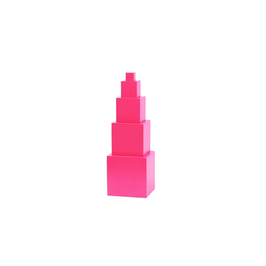 Tour rose Montessori 5 cubes
